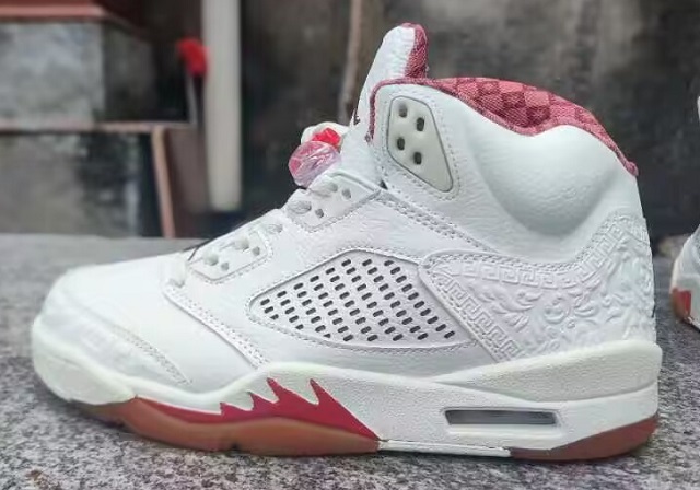 Air Jordan 5 Retro V White Odd - Click Image to Close